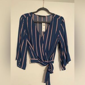 Abercrombie & Fitch Womens Tie Blouse NWT